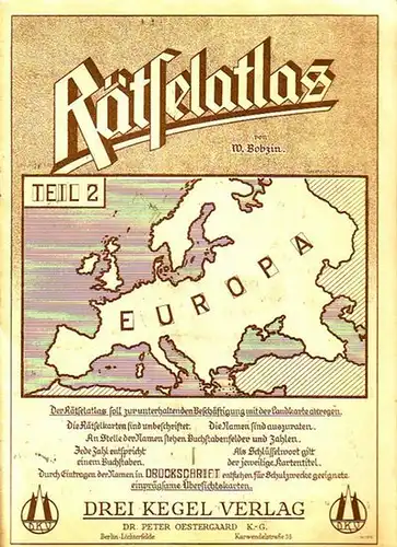 Bobzin, W: Rätselatlas. Teil 2: Europa. 