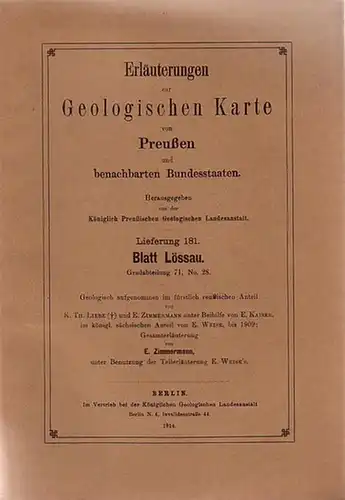 Lössau.   Zimmermann, E: Erläuterungen zur Geologischen Karte von Preußen und benachbarten Bundesstaaten. Blatt Lössau. Lieferung 181. Gradabteilung 71, No 28. Geologisch aufgenommen im.. 