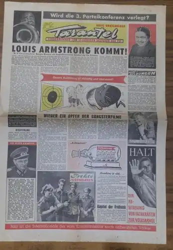 Tarantel. - Bär, Heinrich [d.i. Heinz W. Wenzel] (Herausgeber): Tarantel. Satirische Monatsschrift der DDR [später: der Sowjetzone]. Sondernummer zum 10-jährigen Bestehen der FDJ. 