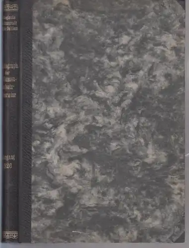 Pflanzenschutz. - Morstatt, H. (Bearb.): Bibliographie der Pflanzenschutzliteratur. Das Jahr 1926. Biologische Reichsanstalt für Land- und Forstwirtschft in Berlin-Dahlem. 