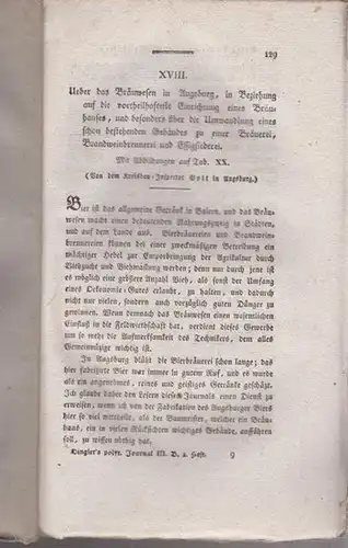 Polytechnisches Journal. Hrsg. v. Johann Gottfried  Dingler: Polytechnisches Journal. Band 3. Heft 2. (1820). 