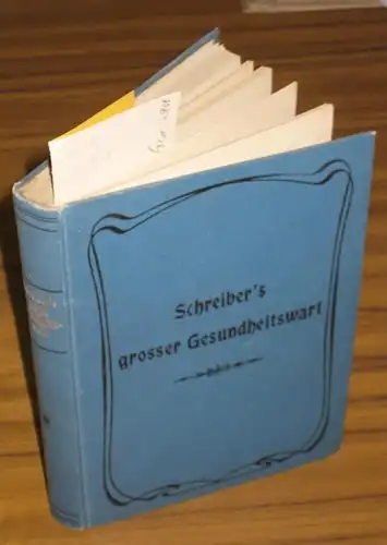 Kühner, Kupferschmid, Paczkowski und Prager (Beiträge): Der große Gesundheitswart. Ein Handbuch für die Familie über Erscheinungen, Ursachen, Wesen, Behandlung und Verhütung aller Krankheiten mit einer.. 