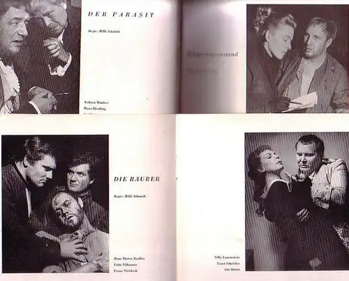 Heft 18 "Julius Cäsar", Heft 30 "Die Räuber" , Heft 31 "Belagerungszustand". Programmhefte Schillertheater Berlin Spielzeit  1952- 1954. Konvolut mit 3 Heften