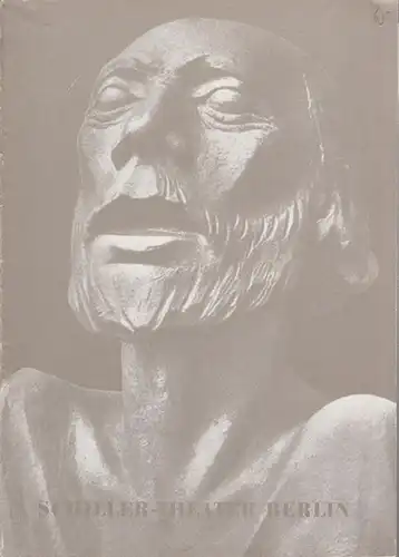 Schillertheater Berlin. - Boleslaw Barlog (Intendanz, Hrsg.). - Barlach, Ernst: Der Graf von Ratzeburg. Programmheft 65 der Spielzeit  1956 / 1957. Inszenierung: Hans Lietzau, mit u. a.: Alfred Schieske, Tilly Lauenstein, Klaus Kammer, Herta Kravina.