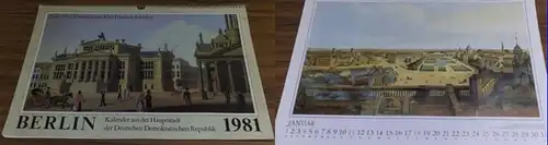 Strelow, Monika (Redakt.): Berlin 11981 : Kalender aus der Hauptstadt der DDR. Zum 200. Geburtstag von Karl Friedrich Schinkel. Hrsg. Berlin-Information, DDR. 