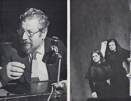 Der Menschenfeind , "Bernarda Albas Haus" , "Halbwegs auf dem Baum" , ERSTAUFFÜHRUNG "Wind in den Zweigen des Sassafras". Programmhefte Schloßparktheater Berlin Spielzeit  1966/1967. Konvolut mit 4 Heften