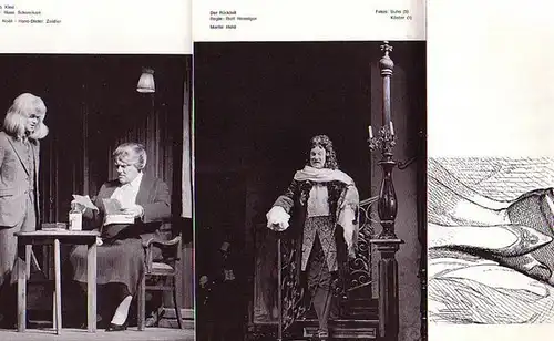 Der Rückfall , "Biografie: ein Spiel" , ERSTAUFFÜHRUNG "Freunde / Feinde" ,  ERSTAUFFÜHRUNG "Kluges Kind" , "Ein Tag im Sterben von Joe Egg". Programmhefte Schloßparktheater Berlin Spielzeit  1968/1969. Konvolut mit 5 Heften