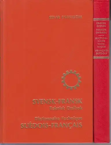 Schwedisch. - Französisch. - Engström, Einar: Svensk-Fransk Teknisk Ordbok / Dictionnaire Technique Suedois-Francais. Fransk-Svensk Teknisk Ordbok / Dictionnaire Technique Francais-Suedois. Komplett in 2 Bänden. 