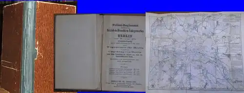 Berlin.   Straube, Julius (Herausgeber): Polizei Reglement betreffend den Betrieb des Droschken Fuhrgewerbes in Berlin vom 20. Januar 1873 in neuester Fassung (bis zur.. 