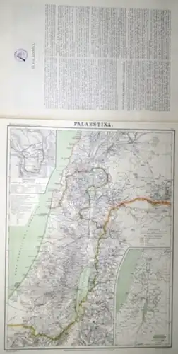 Palästina. - Kiepert, Heinrich / Kiepert, Richard (del.) / Serbeck, R. und Klimesch, F. (inc): Palaestina. Maßstab 1:600 000.  Blatt VI aus dem Werk "Formae orbis antiqui" von Heinrich Kiepert. Mit Text von Richard Kiepert. 