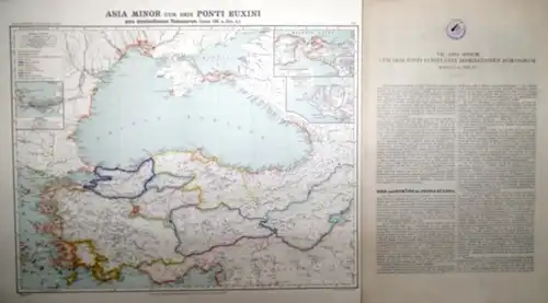 Asien anno 188 vor Christus.   Kiepert, Heinrich / Kiepert, Richard (del.) / Serbeck, R. und Klimesch, F. (inc): Asia Minor cum oris Ponti.. 