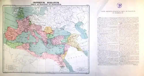 Das Römische Imperium zu Zeiten Hadrians und Trajans.   Kiepert, Heinrich / Kiepert, Richard (del.)/ Serbeck, R. (inc.): Imperium Romanum usque ad Traianum et.. 