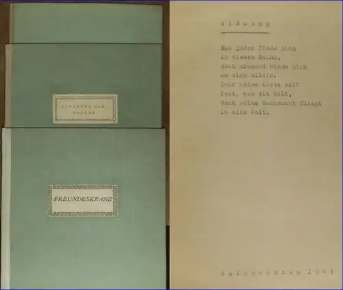 Arndt, Gerda Maria: Freundeskranz. Aufbruch der Herzen. Menschenwege. 3 Bände. 