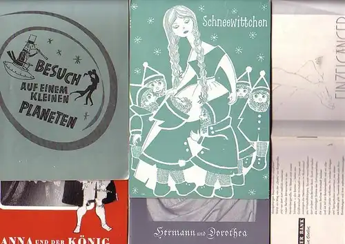 Programmhefte. Berlin- Renaissance-Theater- Kurt Raeck - Intendanz- (Hrsg.): "Hermann und Dorothea" von J. W. von Goethe ; "Besuch auf einem kleinen Planeten" von Gore Vidal...