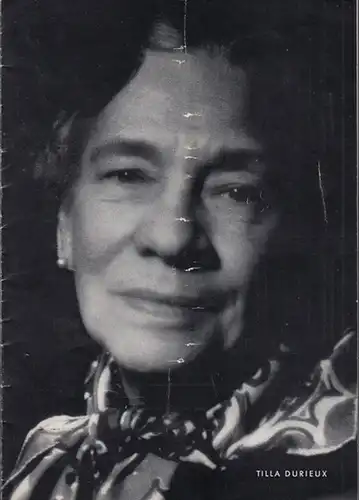 Achtzig im Schatten. Programmheft des Hebbel Theaters Berlin. Inszenierung: Gert Omar Leutner. Mit u. a.: Tilla Durieux, Karin Evans, Heinz Giese, Maria Körber, Werner Westerholt.. 