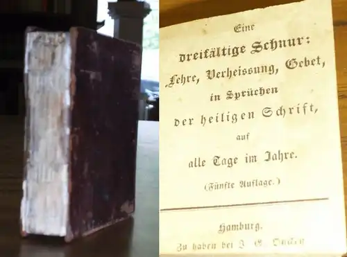 Oncken, Johann Gerhard: Eine dreifältige Schnur: Lehre, Verheissung, Gebet in Sprüchen der heiligen Schrift auf alle Tage im Jahre. 