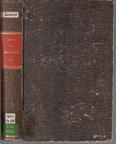 Annalen der Landwirtschaft. - C. v. Salviati (Hrsg.). - Hr. Richter  / v. Saenger / Hr. Elsner v. Gronow-Kalinowitz  / Hr. v. Rath u. Frhr. v. Trott / Graf v. Borries  und W. v. Nathusius / Hr. v. Laer  u. Graf v. Borries  / Hr. Knauer / Hr. Bokelmann / H