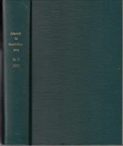 Zeitschrift für [angewandte Anatomie und] Konstitutionslehre.  - Herausgegeben von J. Tandler, A. Frhr. Von Eiselsberg, A. Kolisko, F.Martius, F. Chvostek, H. Braus, E.Kallius, G...