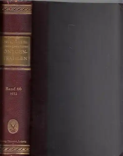Fortschritte auf dem Gebiet der Röntgenstrahlung.   Heinrich Albers Schönberg (Begr.), Rudolf Grashey Köln (Hrsg.): Fortschritte auf dem Gebiet der Röntgenstrahlen.   46.. 