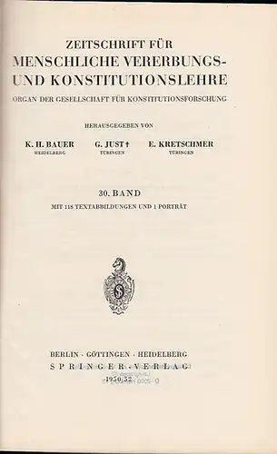 Zeitschrift für [angewandte Anatomie und] Konstitutionslehre.    Herausgegeben von J. Tandler, A. Frhr. Von Eiselsberg, A. Kolisko, F.Martius, F. Chvostek, H. Braus, E.Kallius.. 