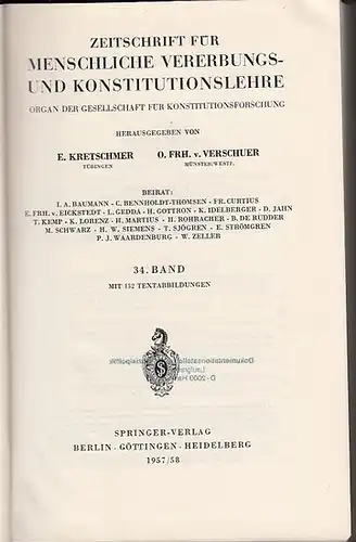 Zeitschrift für [angewandte Anatomie und] Konstitutionslehre.    Herausgegeben von J. Tandler, A. Frhr. Von Eiselsberg, A. Kolisko, F.Martius, F. Chvostek, H. Braus, E.Kallius.. 