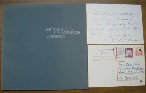 Oschilewski, Walther G. (1904   1987).   Wegner, Carl , Berlin, 3 Teile: 1) Mittels Tun ein Mensch werden. Walther G. Oschilewski.. 