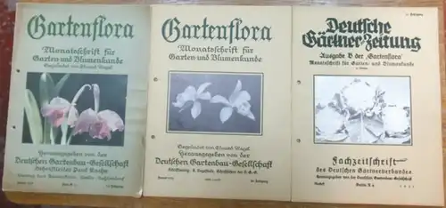 Gartenflora.   Begründet von Eduard Regel. Herausgegeben von der Deutschen Gartenbau Gesellschaft. Schriftleiter Paul Kache / Deutsche Gärtner Zeitung: Gartenflora. Monatsschrift für Garten.. 