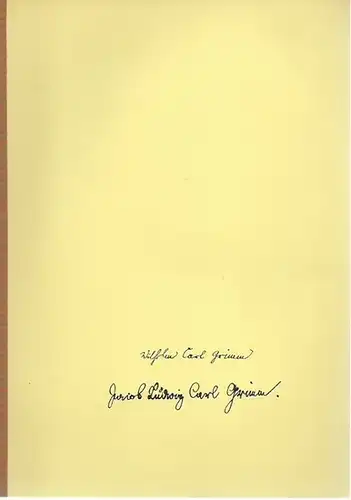 Grimm.   Rumpf, Marianne (Geleitwort): Volkskundliche Kostproben aus dem 'Grimm Schrank'. Begleitheft zur Ausstellung während des 24, Deutschen Volkskunde Kongresses in Berlin vom 26.. 