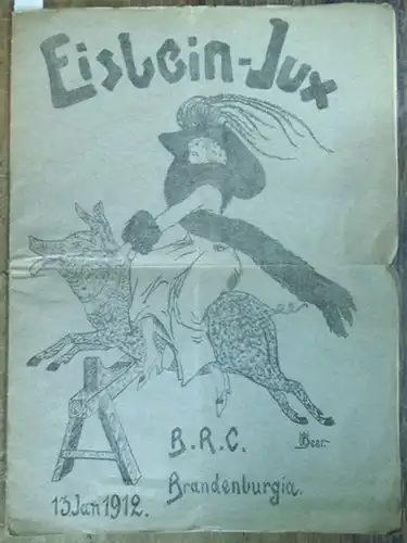 Beer, W: Eisbein - Jux. Brandenburgia. B. R. C. 13. Januar 1912.