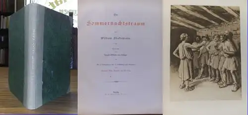Shakespeare, William / Edm. Kanoldt und W. Volz (Illustrationen): Ein Sommernachtstraum. 