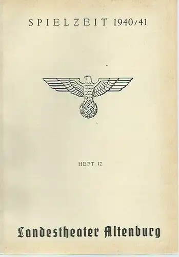 Programmheft zu W. E. Schäfer 'Der Leutnant Vary'. In 'Wort und Bild', dramaturgische Beiträge zum Spielplan des Landestheaters, Heft 12, Spielzeit 1940/41. Inszenierung: Clemens Wrede. Mit Besetzungsliste. Mit Beiträgen von W. E. Schäfer u.a