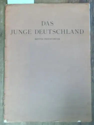 Junge Deutschland, Das. (Herausgegeben von der Gesellschaft).   Ernst Stern / Erich Büttner / Rochus Gliese (Ill.): Das junge Deutschland   Phantasien über.. 