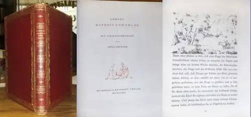Longus / Hettner, Otto (Steinzeichnungen): Daphnis und Chloe. (= 8. Phantasus-Druck). 