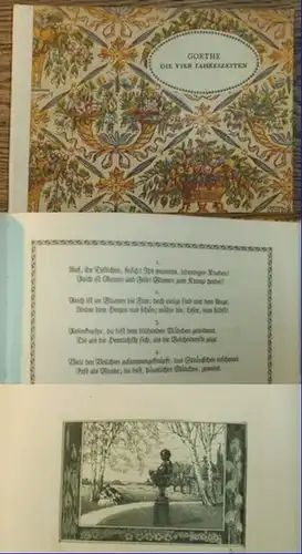 Goethe,Johann Wolfgang von / Fritz Janowski (Illustr. / Hrsg.): Die vier Jahreszeiten (=  Fünfter Daphnis-Druck). Herausgeber  Fritz Janowski. 