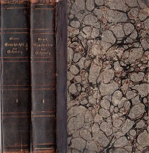 Meyer von Knonau, Dr. Ludwig ( Staatsrath d. Cantons Zürich ): Handbuch der Geschichte der Schweizerischen Eidsgenossenschaft. 1. und 2.Band. Komplett. 