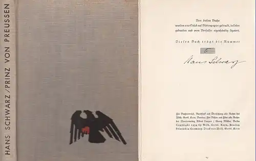 Schwarz, Hans: Prinz von Preußen. Historisches Drama. 