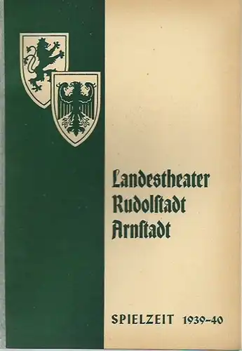 Rudolstadt Arnstadt.   Landestheater Rudolstadt Arnstadt.    Ludwig Hansen (Intendant): Programmheft Nr. 6 zu 'Wiener Blut', Operette von Johann Strauß. Regie: Kurt.. 