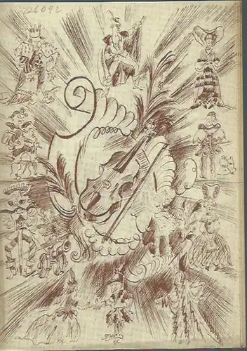 Wanderscheck, Hermann und Fritz Rügamer: Werbeblatt zu 'Das Märchen von der Wundergeige', geschrieben von Fritz Rügamer und Hermann Wanderscheck, komponiert von Kurt Heuser. 