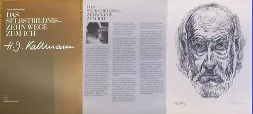 Kallmann, Hans Jürgen. - Haddenhorst, Gerda: Das Selbstbildnis  - zehn Wege zum Ich  -  H. J. Kallmann. 
