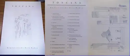 Rohse, Otto: Toskana. 27 ( teils farbige) Kupferstiche. 