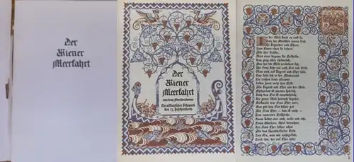 Dachauer, Wilhelm (Illustrator): Der Wiener Meerfahrt und dem Freudenleeren. Ein althochdeutscher Schwank des 13. Jahrhunderts. 