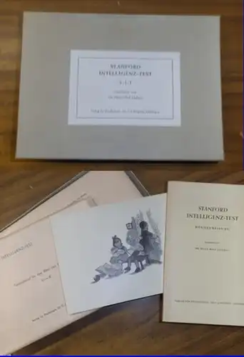 S.I.T. - Stanford Intelligenz-Test. - Lückert, Heinz-Rolf (Bearb.): Stanford Intelligenz-Test. Mit Handanweisung, Übersicht der Jahresreihen sowie Testmaterial für das Alter 3-5 Jahre / 5-10 Jahre / 10-14 Jahre / Erwachsenenreihen A-D. 