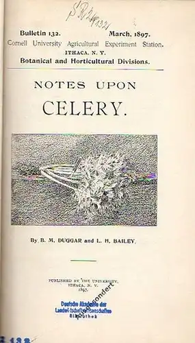 Duggar, B. M. and Bailey, L. H. // Bailey, L. H. and Miller, Wilhelm // Agricultural Extension Work // Bailey, L. H. // Moore, Veranus A. // Roberts, I. P. // Miller, Wilhelm // Law, James // Wing, H. H. // Wing, Henry H. and Anderson, Leroy: Duggar, B. M