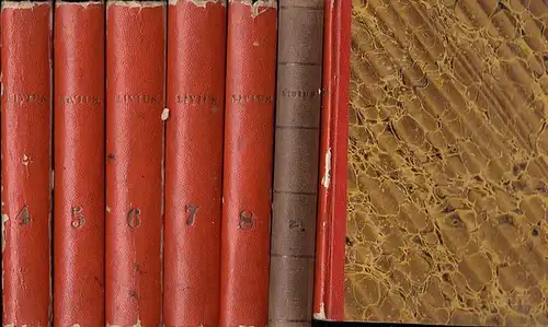 Livius Patavinus, Titus: Römische Geschichte. Band 1, 2 sowie Bände 4 - 8. (von 8 Bänden, der Band 3 fehlt). 