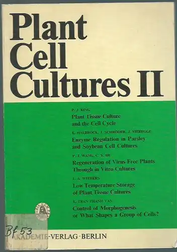 Fiechter, A: Plant cell cultures II. 