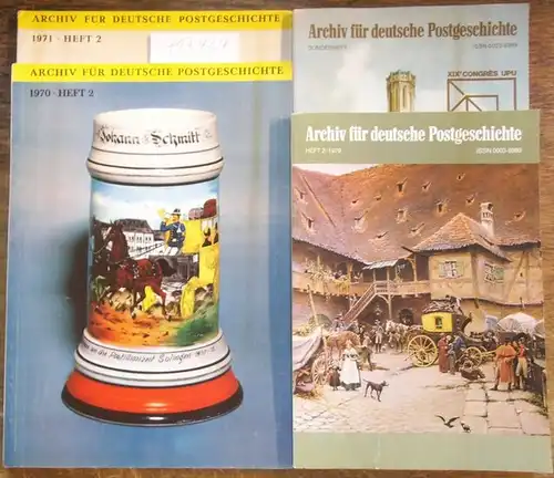 Deutsche Post: Archiv für Deutsche Postgeschichte. Konvolut mit 22 Heften. Enthalten: 1954 - Heft 2. / 1955 - Erstes und zweites Heft. / 1960...