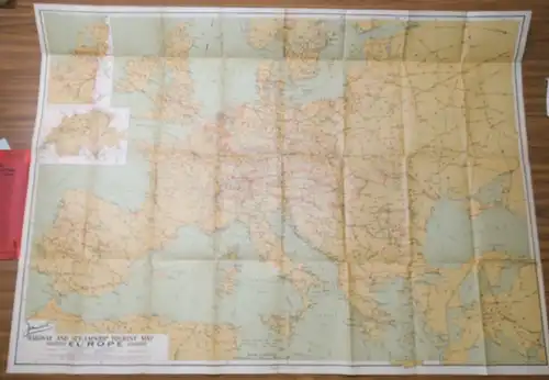 Jancourt, L: Jancourt´s railway and steamship. Tourist map of Europe. 