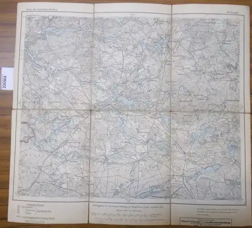 Templin: Templin. Karte des Deutschen Reiches. Meßtischblatt 216. Herausgeber: Königliche preussische Landes-Aufnahme 1885. Maßstab 1:100 000. 