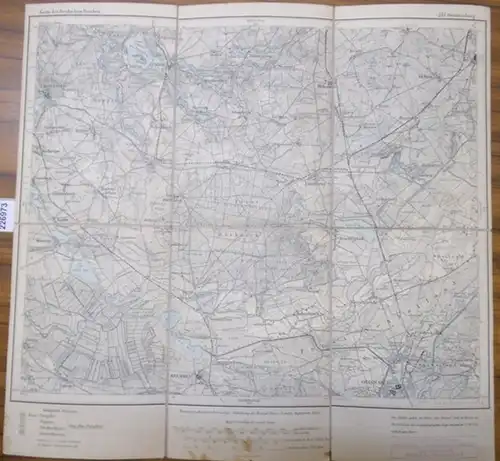 Oranienburg: Oranienburg. Karte des Deutschen Reiches. Meßtischblatt 243. Herausgeber: Königliche preussische Landes-Aufnahme 1911. Maßstab 1:100 000. 