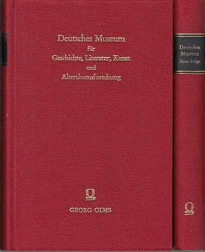 Bechstein, Ludwig: Deutsches Museum für Geschichte, Literatur, Kunst und Alterthumsforschung. 2 Bde. in 1. Deutsches Museum für Geschichte, Literatur, Kunst und Alterthumsforschung. Neue Folge. Erster Band. / 2 Bücher. 